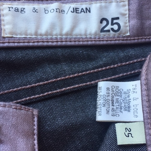 (EUC) Rag & Bone The Legging coated metallic jean - Picture 9 of 10
